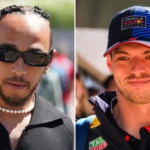 Os campeões da F1 Lewis Hamilton e Max Verstappen