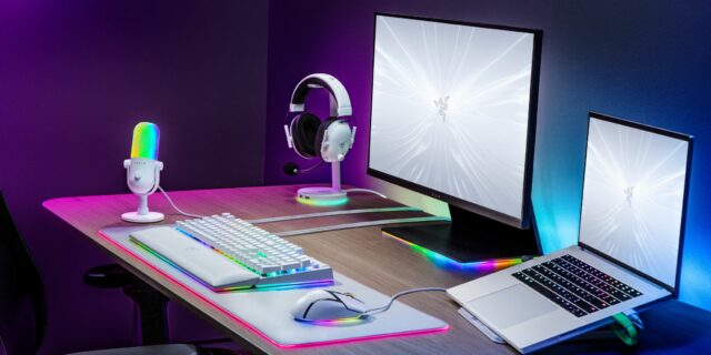 Razer lança uma série White Edition com mouses, teclados e microfones