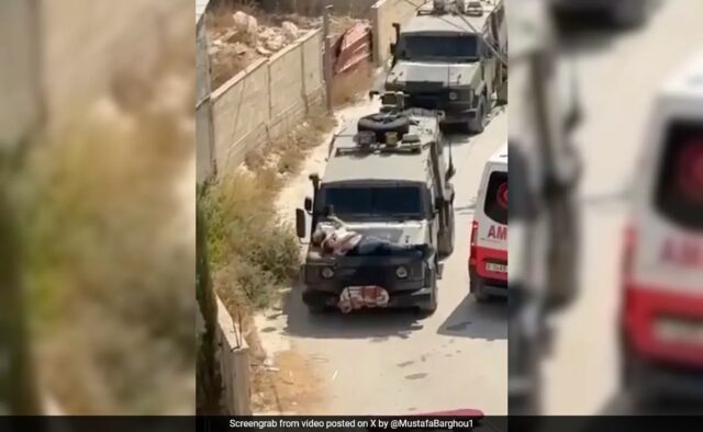 Soldados israelenses amarram palestino ferido a um jipe ​​na Cisjordânia, vídeo viral