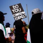 Protesto pró-Palestina