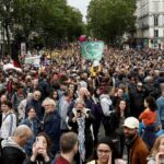 Milhares marcham na França contra a extrema direita antes das eleições parlamentares