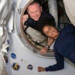 Os astronautas Butch Wilmore e Suni Williams