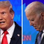 Donald Trump e Joe Biden debatem na CNN de Atlanta