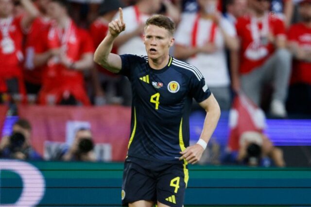 Scott McTominay da Escócia na Euro 2024