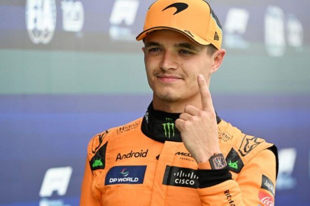 O piloto da McLaren, Lando Norris