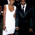 Sean P Diddy Combs e Kim Porter na Mercedes-Benz Fashion Week