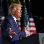 O presidente dos Estados Unidos, Donald J. Trump, faz comentários aceitando a nomeação do Partido Republicano em 2020 para presidente dos EUA