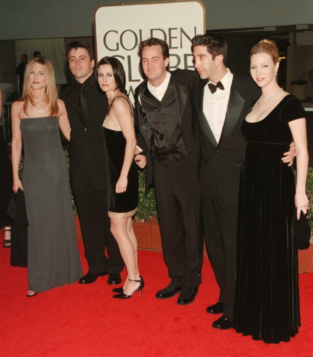 Elenco de 'Friends' no Globo de Ouro de 1998