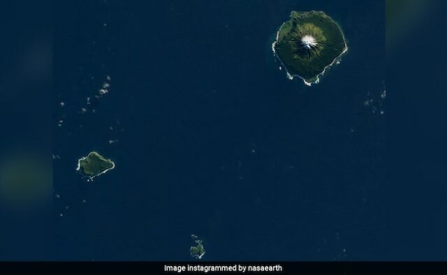 Tristão da Cunha: NASA compartilha foto da ilha habitada mais remota do mundo