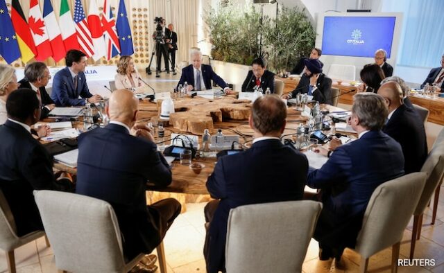 Líderes do G7 concordam em acordo de empréstimo para apoiar a Ucrânia com ativos russos