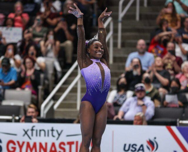 Simone Biles no Campeonato de Ginástica dos EUA de 2023