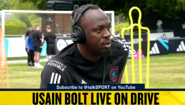 Lenda das Olimpíadas e torcedor do Manchester United, Usain Bolt