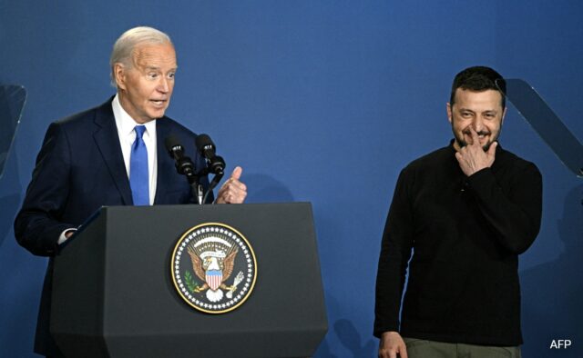 Em evento da OTAN, Biden chama Zelensky da Ucrânia de 'Presidente Putin'