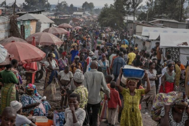 Protesto contra Ruanda, oeste, na cidade de Goma, no leste da República Democrática do Congo