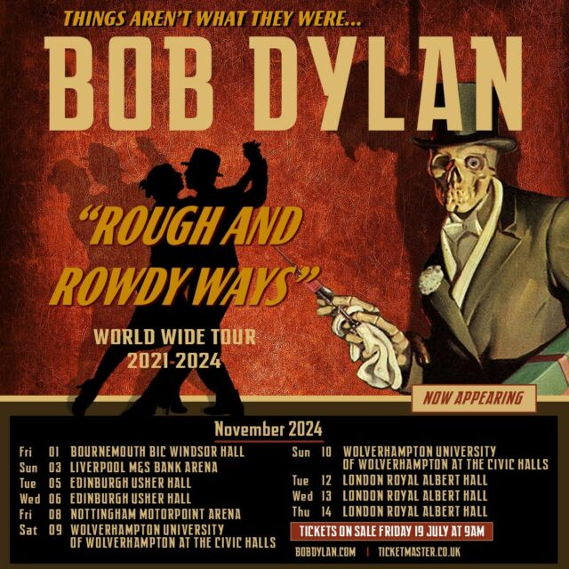 Bob Dylan: pôster da turnê