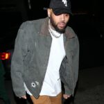 Chris Brown foi visto no bar 'The Nice Guy' em West Hollywood, CA