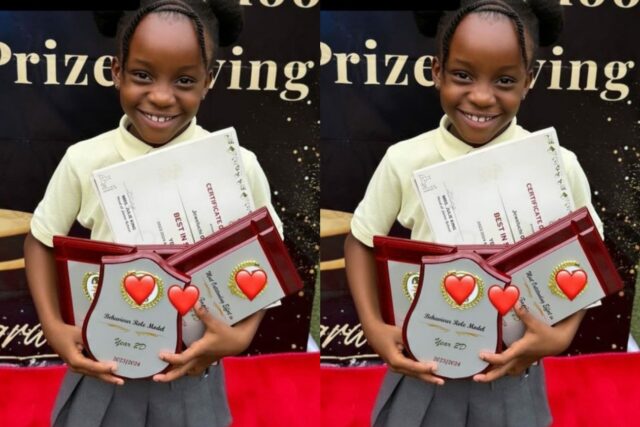 A filha de Ebuka Uchendu ganha vários prêmios