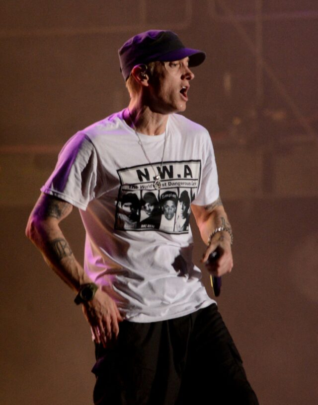 Eminem se apresentando no Austin City Limits Music Festival 2014