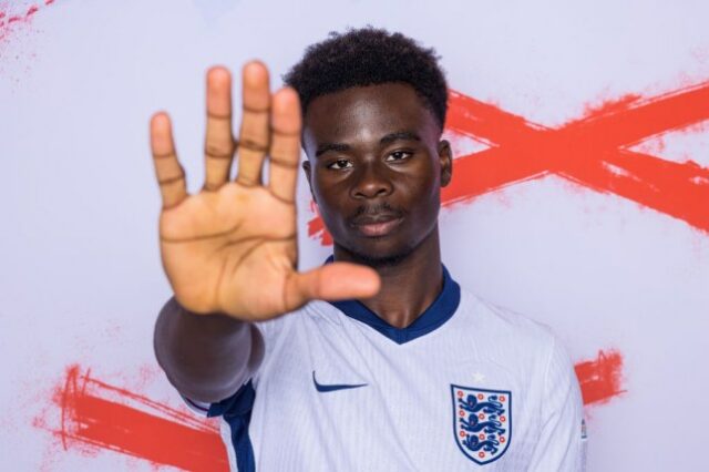 Bukayo Saka desempenhou um papel fundamental para a Inglaterra na Euro 2024