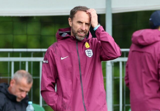 Gareth Southgate se preparando para Inglaterra x Suíça na Euro 2024