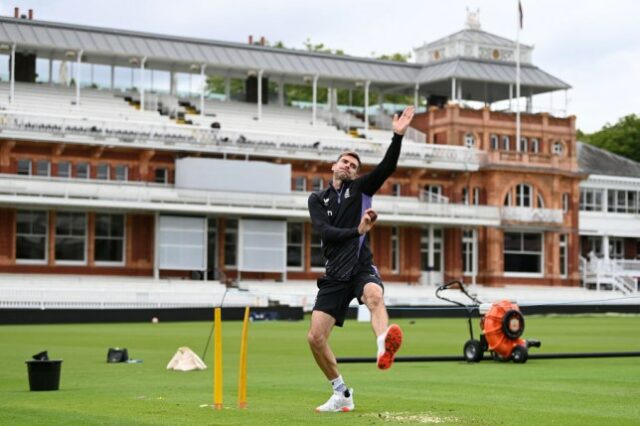 James Anderson está se preparando para jogar seu teste final