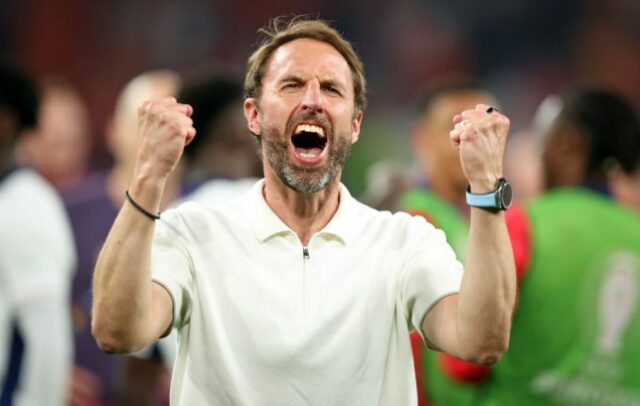 Gareth Southgate guiou a Inglaterra na final do Euro 2024