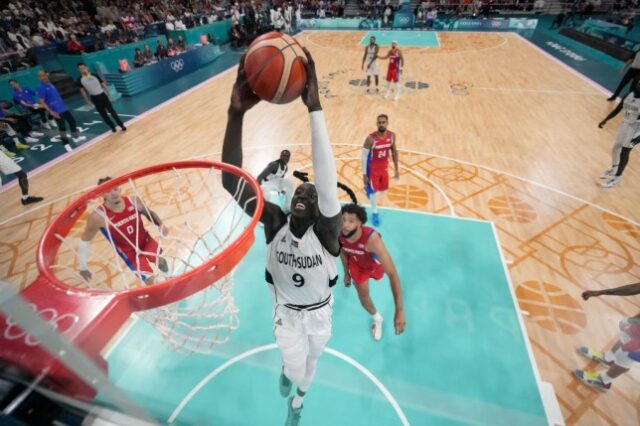 O Sudão do Sul venceu Porto Rico em seu primeiro jogo de basquete
