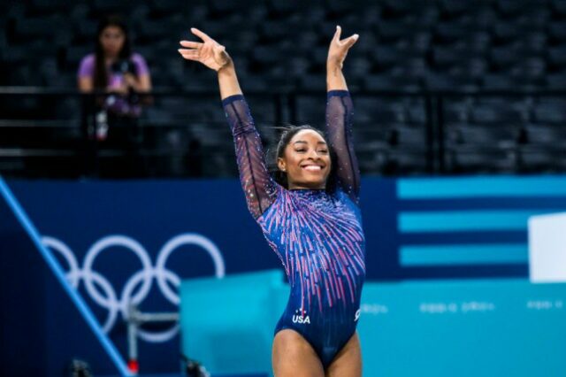 Simone Biles nas Olimpíadas de Paris 2024