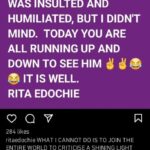 Rita Edochie fala sobre Odumeje