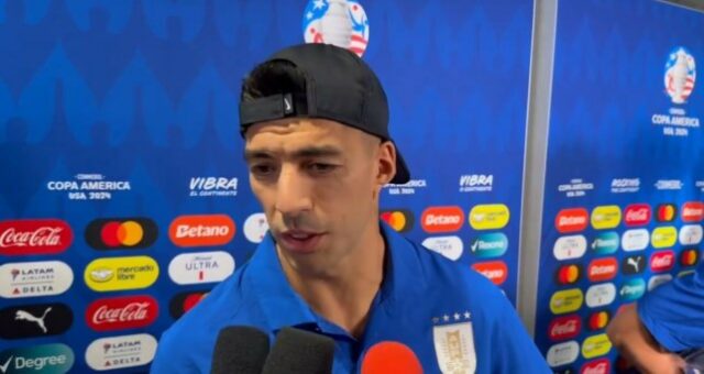 Luis Suárez rebateu Andreas Pereira após o Uruguai vencer o Brasil na Copa América