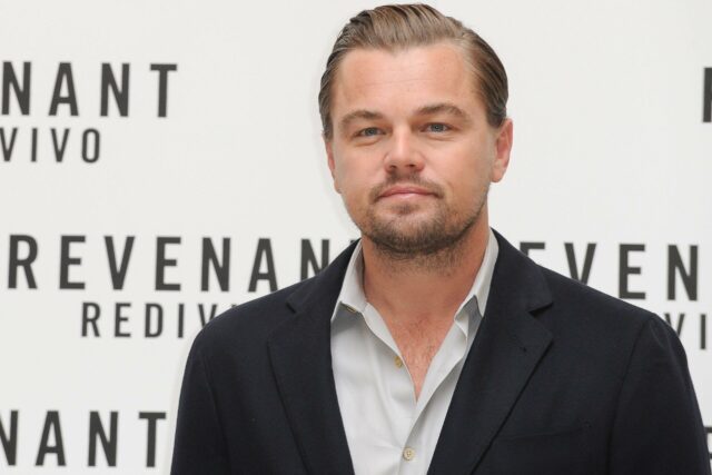 Leonardo DiCaprio no photocall do filme Revenant