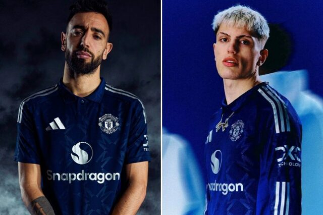 Novo uniforme visitante do Manchester United para a temporada 2024-25