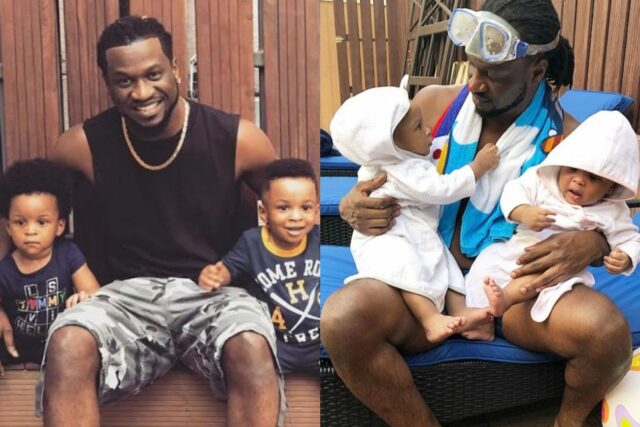 Paul Okoye comemora seus gêmeos quando eles completam 7 anos