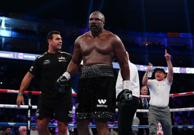 Derek Chisora ​​durante sua luta contra Joe Joyce no The O2, Londres.  Data da foto: sábado, 27 de julho de 2024. 