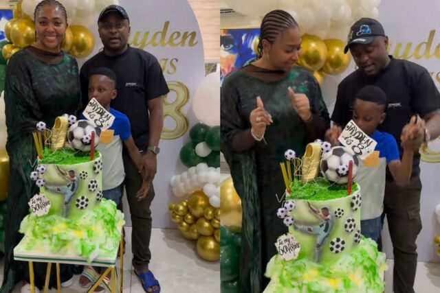 Lilian Esoro e Ubi Franklin comemoram aniversário do filho