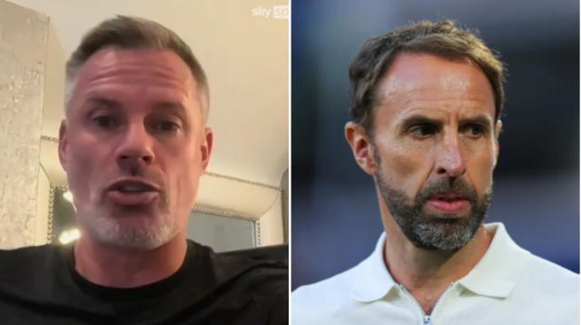 O ex-zagueiro da Inglaterra Jamie Carragher e o técnico dos Three Lions Gareth Southgate