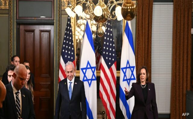 ‘Não ficaremos calados’ sobre Gaza, diz Kamala Harris após reunião com Netanyahu