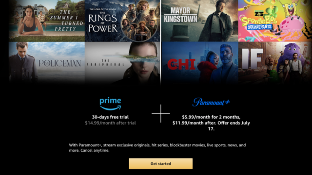 Os membros do Amazon Prime podem obter dois meses de Paramount + com Showtime por apenas US$ 12