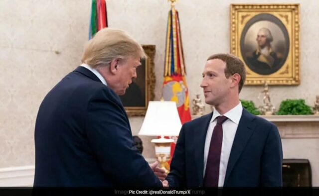 Mark Zuckerberg 'pediu desculpas' e disse 'Ele não apoiará os democratas': Trump