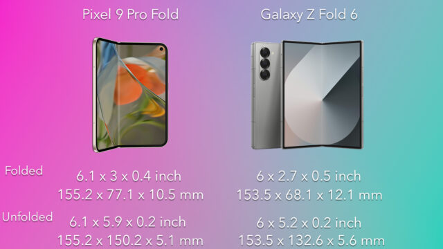 Google Pixel 9 Pro Fold vs. Samsung Galaxy Z Fold 6: como os melhores dobráveis ​​se comparam