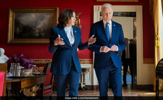 O que Kamala Harris estava fazendo quando Joe Biden desistiu da corrida presidencial dos EUA