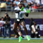 ORLANDO, FLÓRIDA - FEVEREIRO 04: DK Metcalf # 14 do Seattle Seahawks e NFC recebe um passe durante o segundo quarto dos 2024 NFL Pro Bowl Games no Camping World Stadium em 04 de fevereiro de 2024 em Orlando, Flórida.