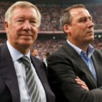 Rene Meulensteen ao lado da lenda do Manchester United, Sir Alex Ferguson