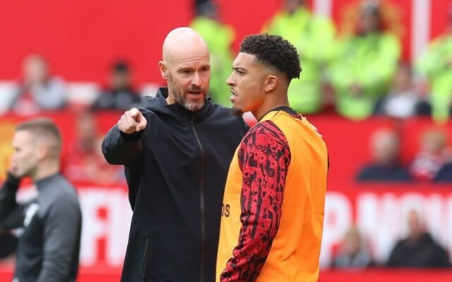 Erik ten Hag disse que Jadon Sancho pode desempenhar um novo papel no Man United nesta temporada (Foto: Getty Images)