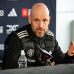 O técnico do Man Utd, Erik ten Hag, deu sua primeira coletiva de imprensa antes do jogo