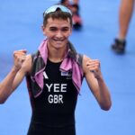 Alex Yee, estrela do Team GB, na cerimônia de encerramento