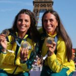 As irmãs Noemie Fox e Jessica Fox ganharam medalhas de ouro em Paris 2024