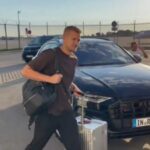 Bayern de Munique Matthijs de Ligt viajou para Manchester na manhã de segunda-feira antes de sua transferência para o Manchester United