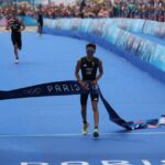 Alex Yee venceu uma emocionante corrida de triatlo masculino