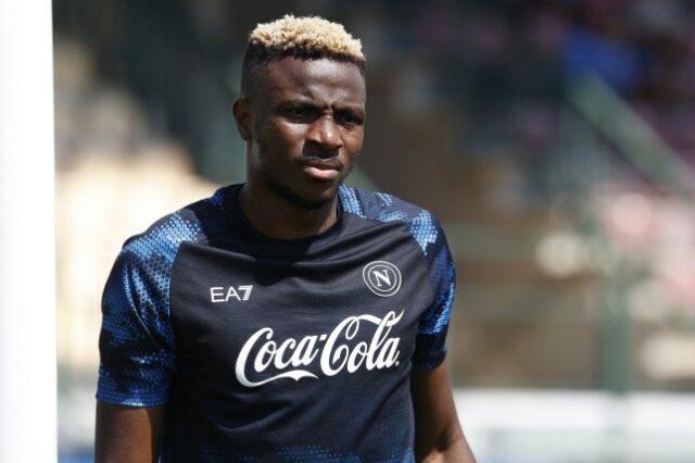 Crédito obrigatório: Foto de Ciro De Luca/NurPhoto/Shutterstock (14625449m) Victor Osimhen do Napoli está participando do dia 14 do campo de treinamento de pré-temporada do SSC Napoli no Stadio Patini em Castel di Sangro, Itália, em 2 de agosto de 2024. ITA SSC Campo de treinamento de pré-temporada do Napoli, dia 14, Castel Di Sangro, Itália - 07 de agosto de 2024